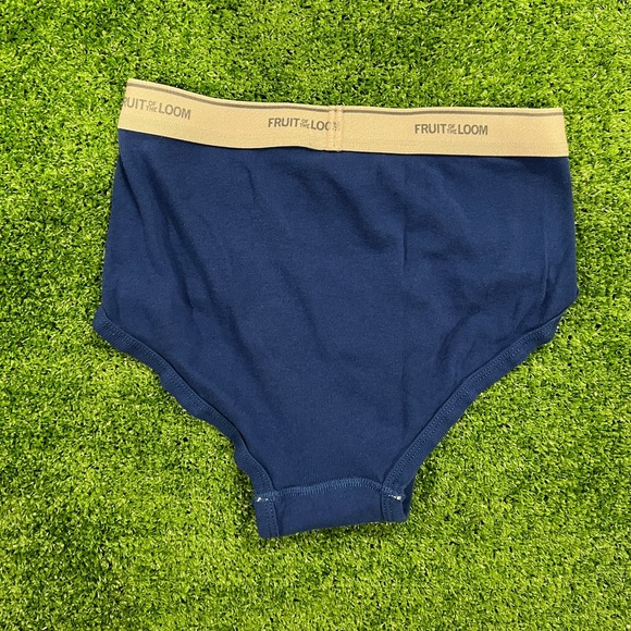 🩲 ⭐️ BLUE MEDIUM FRUIT OF THE LOOM CUSTOM COTTON BRIEFS - Picture 4 of 4